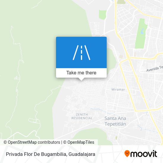 Mapa de Privada Flor De Bugambilia