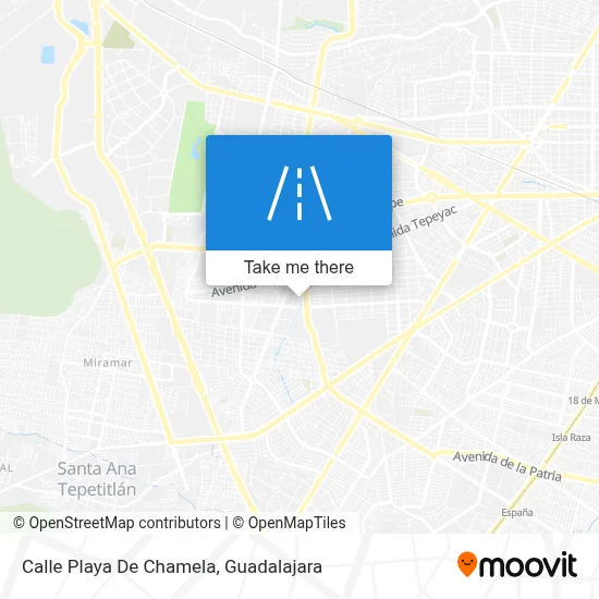 Calle Playa De Chamela map