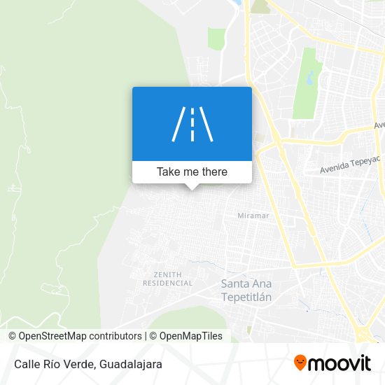 Calle Río Verde map
