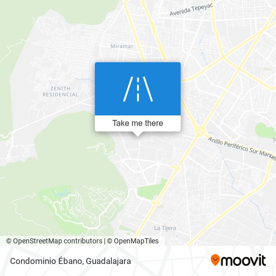 How to get to Condominio Ébano in Guadalajara by Bus?