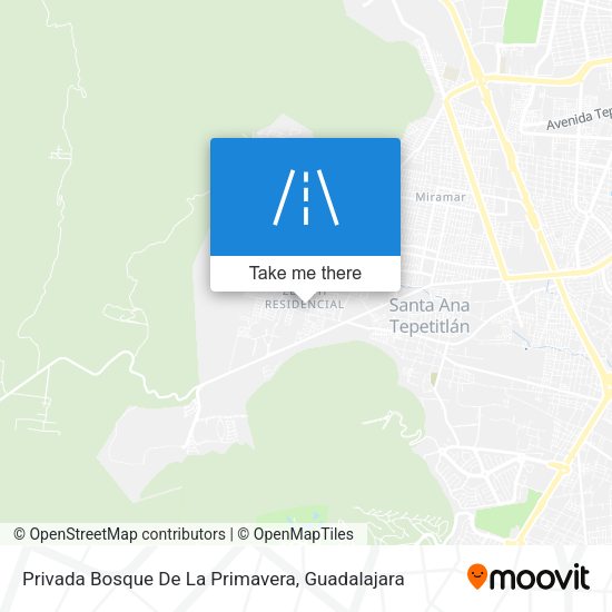 Mapa de Privada Bosque De La Primavera