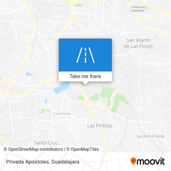 Privada Apostoles map