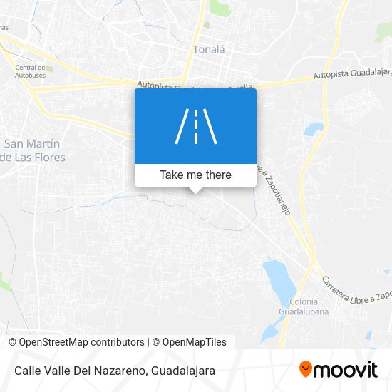 Calle Valle Del Nazareno map