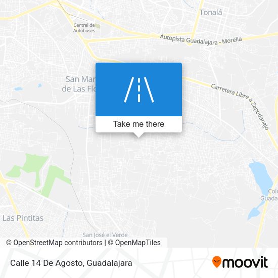 Calle 14 De Agosto map