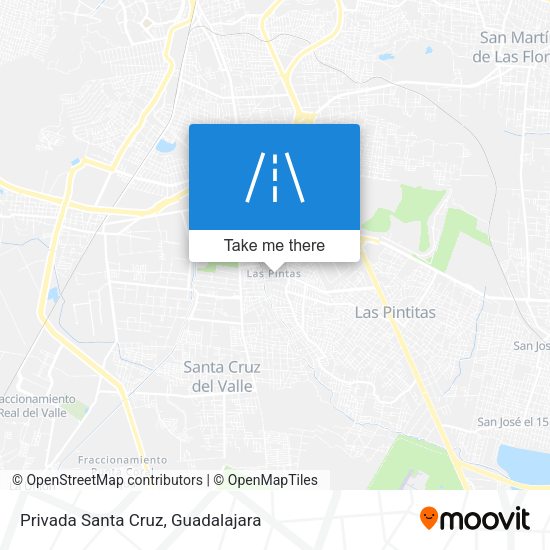 Privada Santa Cruz map