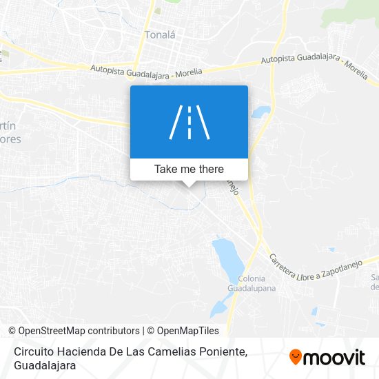Mapa de Circuito Hacienda De Las Camelias Poniente