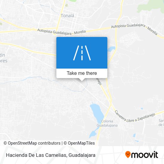 Mapa de Hacienda De Las Camelias