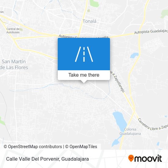 Calle Valle Del Porvenir map