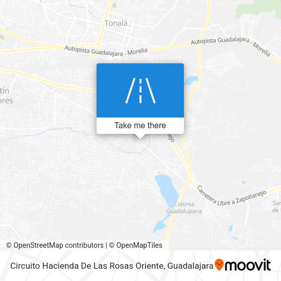 Mapa de Circuito Hacienda De Las Rosas Oriente