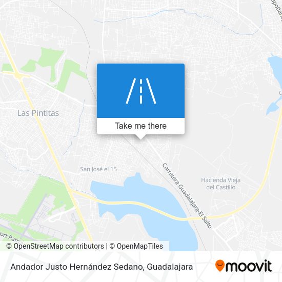 Mapa de Andador Justo Hernández Sedano