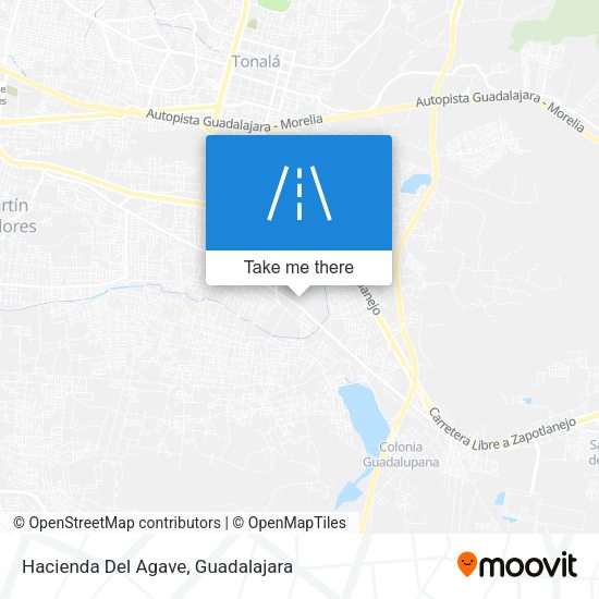 Mapa de Hacienda Del Agave