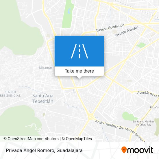 Privada Ángel Romero map