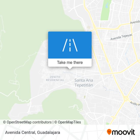 Mapa de Avenida Central