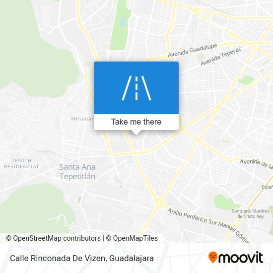 Calle Rinconada De Vizen map
