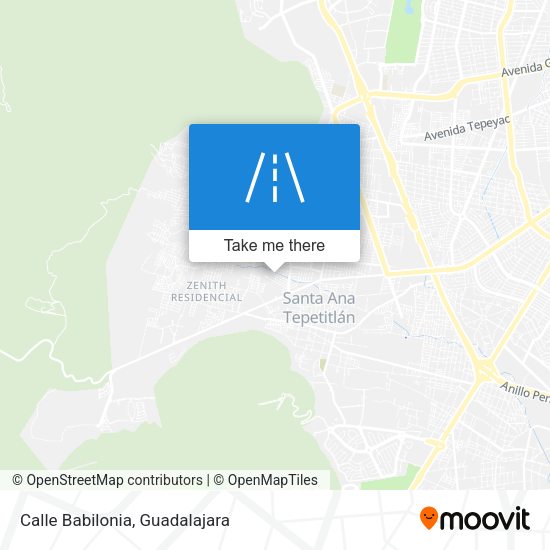 Mapa de Calle Babilonia