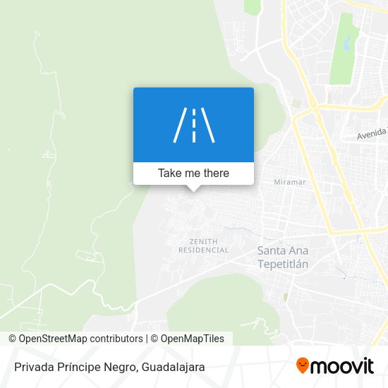 Privada Príncipe Negro map