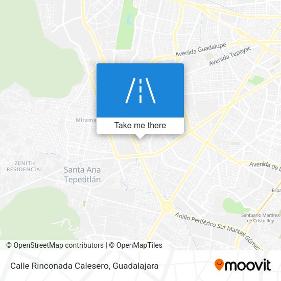 Calle Rinconada Calesero map