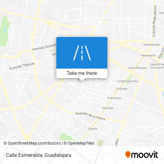 Calle Esmeralda map