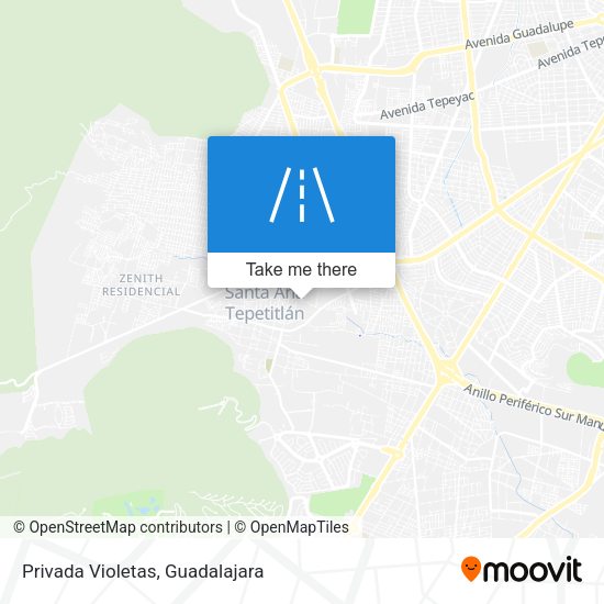 Mapa de Privada Violetas
