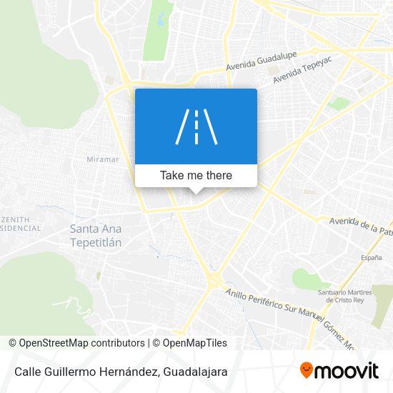 Calle Guillermo Hernández map