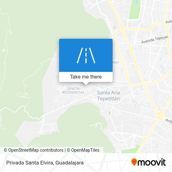 Privada Santa Elvira map