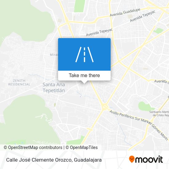 Calle José Clemente Orozco map