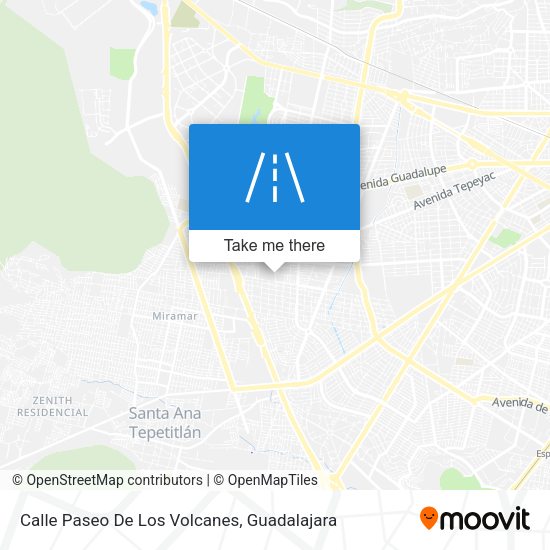 Calle Paseo De Los Volcanes map