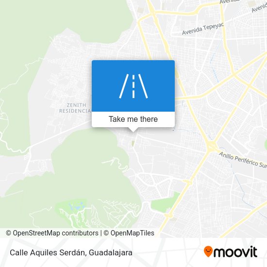 Mapa de Calle Aquiles Serdán