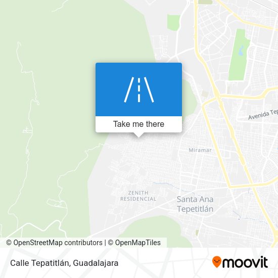 Calle Tepatitlán map