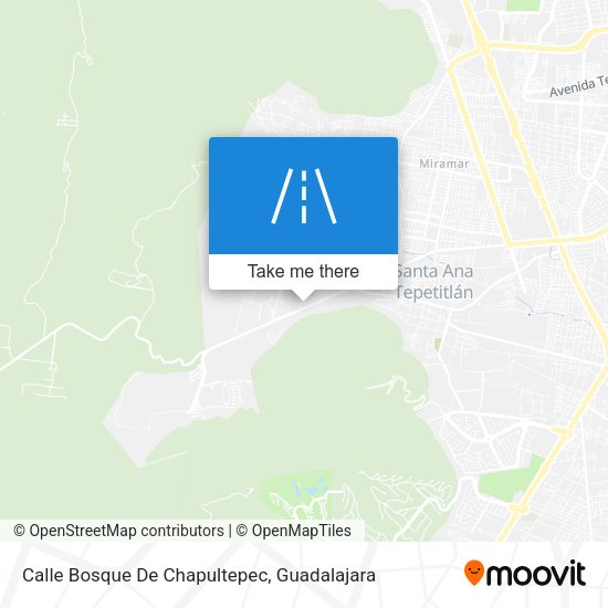 Mapa de Calle Bosque De Chapultepec