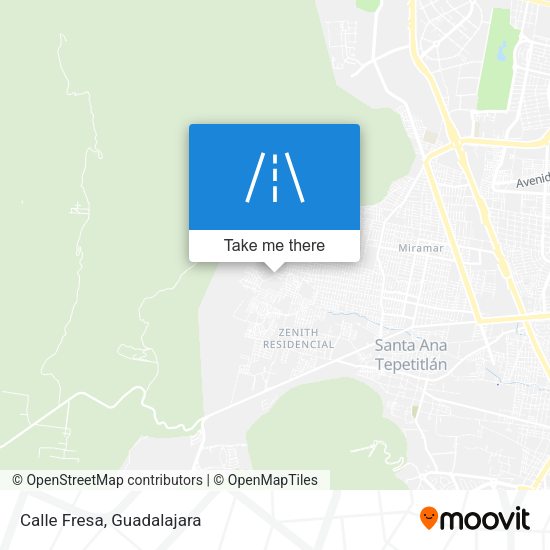 Mapa de Calle Fresa