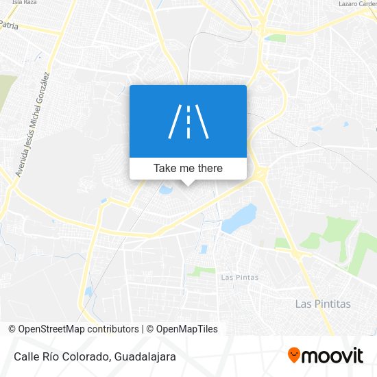 Calle Río Colorado map