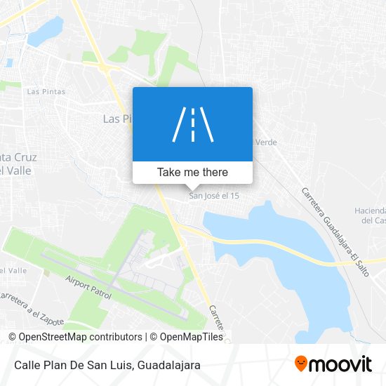 Calle Plan De San Luis map