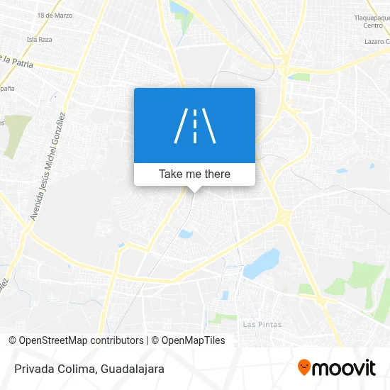 Privada Colima map