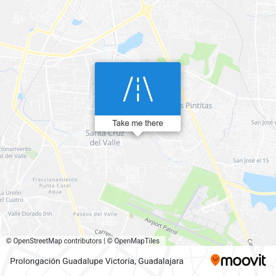 Prolongación Guadalupe Victoria map
