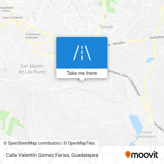 Calle Valentín Gómez Farías map