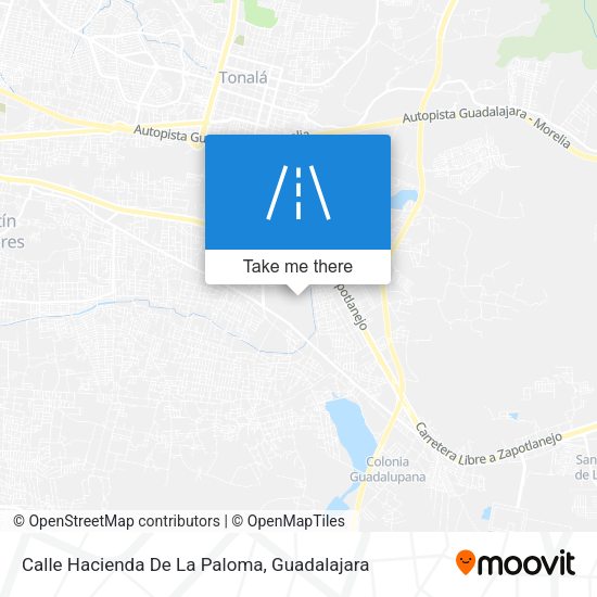 Mapa de Calle Hacienda De La Paloma