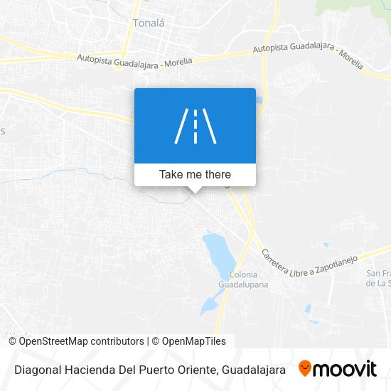 Mapa de Diagonal Hacienda Del Puerto Oriente
