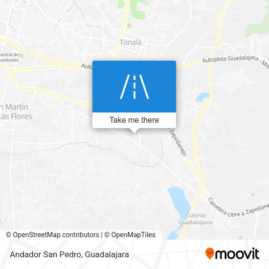 Andador San Pedro map