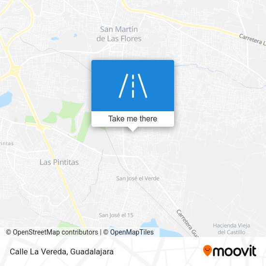 Mapa de Calle La Vereda