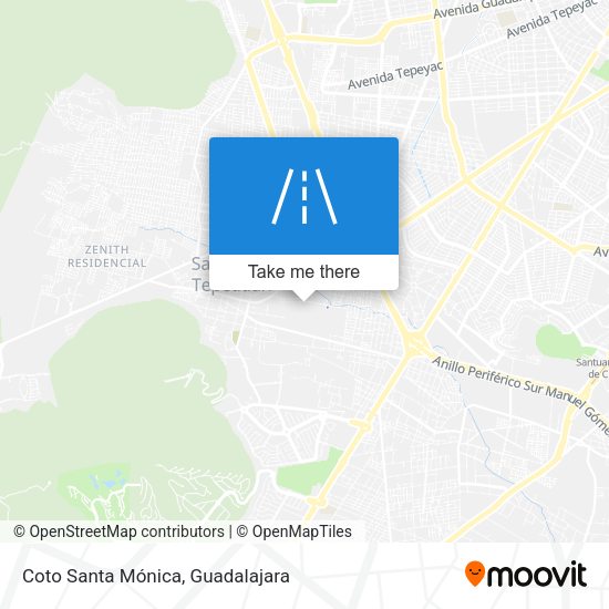 Mapa de Coto Santa Mónica