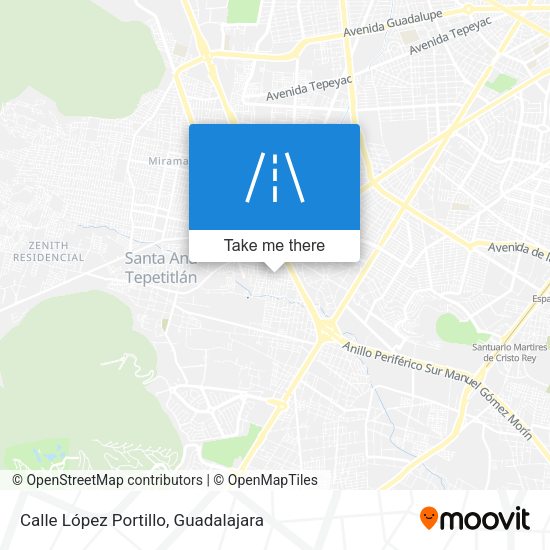 Calle López Portillo map