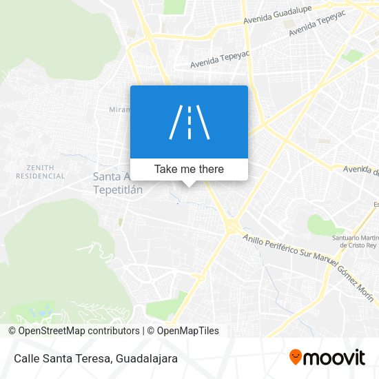 Mapa de Calle Santa Teresa