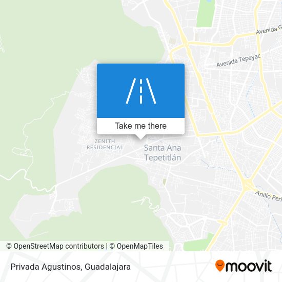 Privada Agustinos map