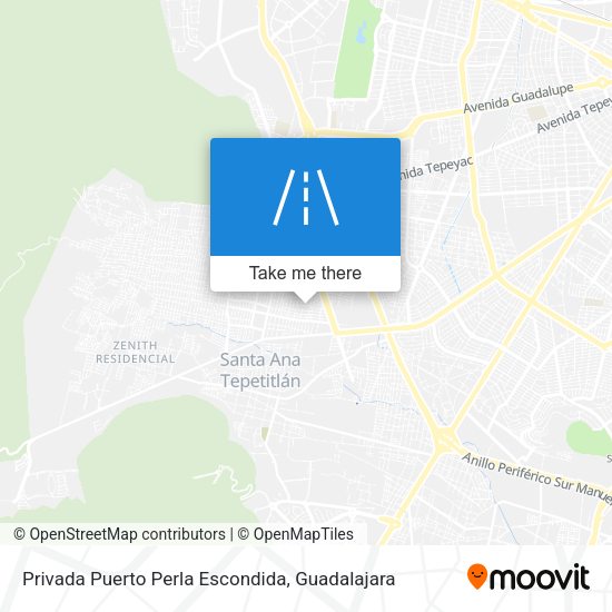 Mapa de Privada Puerto Perla Escondida