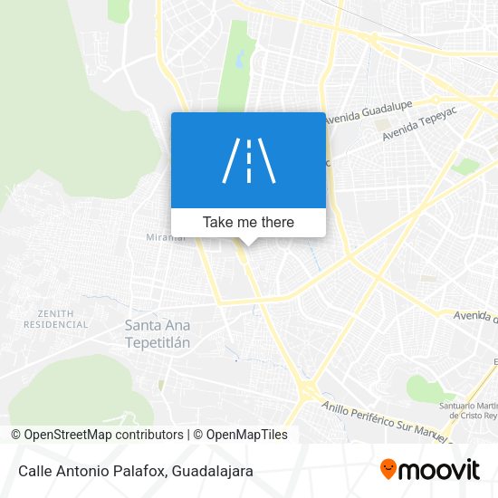 Calle Antonio Palafox map