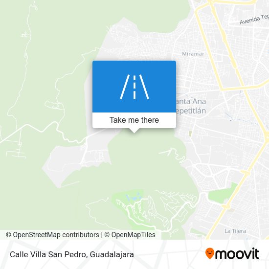 Calle Villa San Pedro map