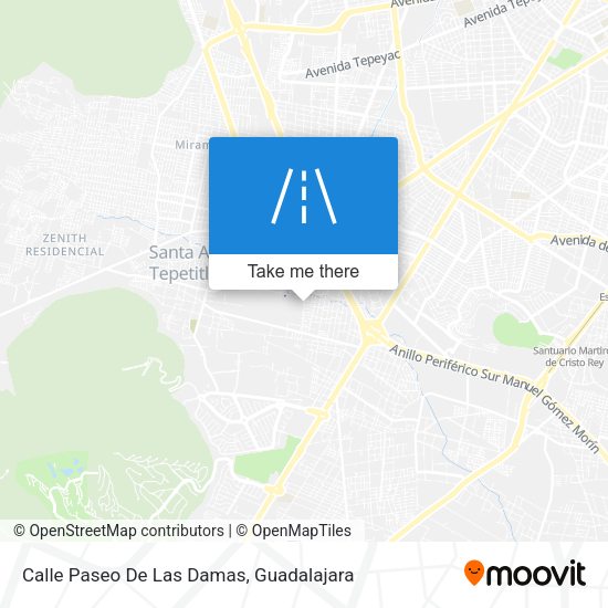 Mapa de Calle Paseo De Las Damas