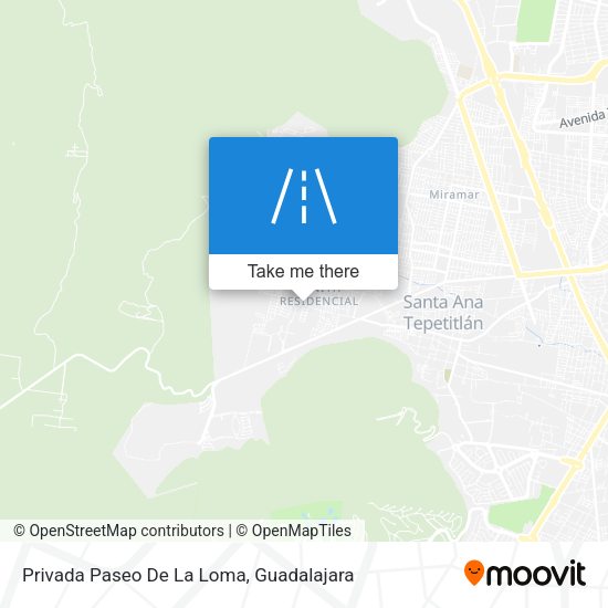 Mapa de Privada Paseo De La Loma
