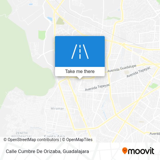Calle Cumbre De Orizaba map